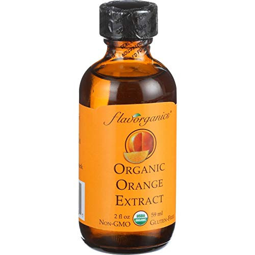 Flavorganic Organic Orange Extract-Glass Bottles- 2 oz