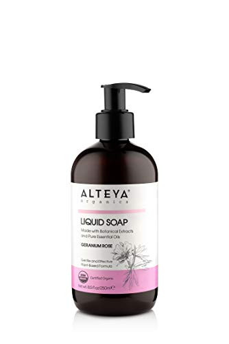 Alteya Organic Liquid Soap Geranium Rose 8.5 Fl. Oz