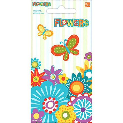 Amscan Flower Girl Jumbo Sticker- Multicolor