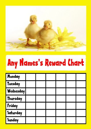 Yellow Ducklings Star Sticker Reward Chart