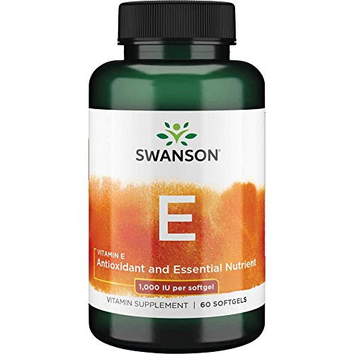 Swanson Vitamin E 1000 Iu 1000 Iu -450 Milligrams- 60 Sgels