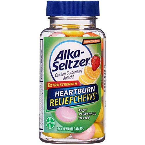Alka-Seltzer Heartburn Relief Chews- Orange- Lemon- 36 Count Alka-Seltzer Heartburn Relief Chews- Orange- Lemon- 36 Count