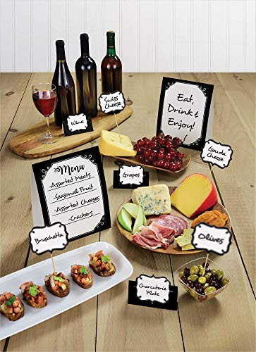 amscan Customizable Cardstock Buffet Decor Kit - 12pc