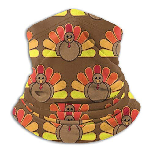 antkondnm Turkey for Thanksgiving Face Mask Headband Neck Warmer Gaiter Head Wrap Scarf Headwear Balaclava