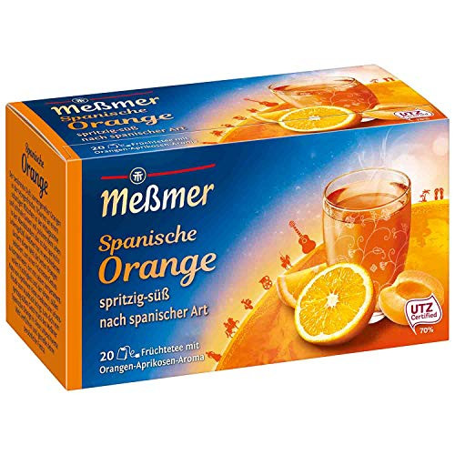 Messmer Spanish ORANGE APRICOT tea 20 tea bags/1ct. Made in Germany