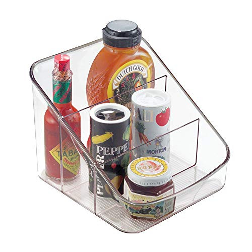 InterDesign Linus Spice Packet Organizer Bin  Storage Container for Kitchen, Pantry, Cabinet or Countertops, Clear