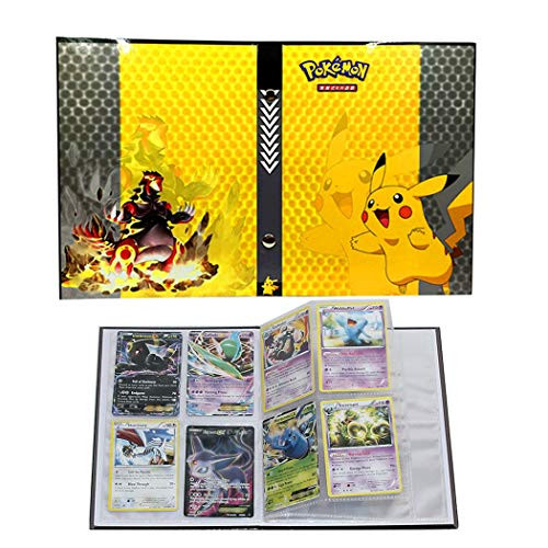 Trading Cards Album Book Best Protection Cards Binder Cards Holder Album for Pokemon - GX EX Box -Pikachu Cover-