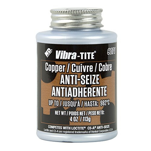 Vibra-TITE 9071 Copper Anti-Seize Lubricant Compound- 4 oz Jar with Brush