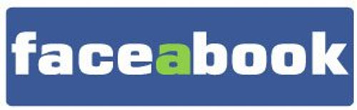 Bumper Planet - Bumper Sticker - FaceAbook - 3 x 10 inch - Vinyl Decal Professionally Made in USA