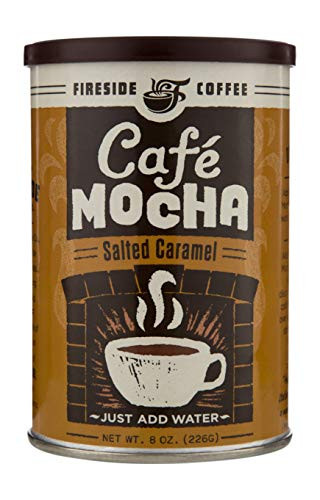 Fireside Coffee Instant Cafe Mocha Salted Caramel 8 Oz. Canister
