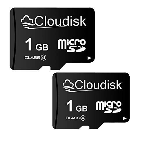 Cloudisk 2Pack 1 GB Micro SD Card MicroSD Memory Card Class4 -2 Pack 1GB-