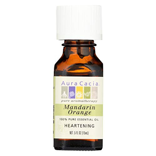 Aura Cacia 100 percent Pure Essential Oil Mandarin Orange - 0.5 fl oz - For Aromatherapy