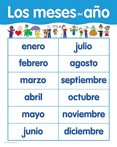 Creative Teaching Press Creative Teaching Press Los Meses del ano Spanish Basic Skills Charts -5790- -5790-