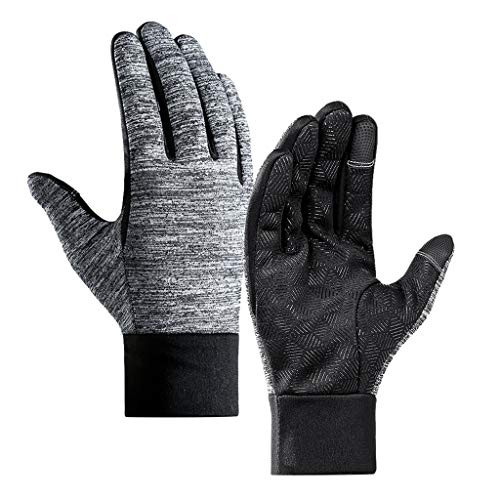 Fine Winter Warm Gloves- Touchscreen Gloves Cycling Nonslip Windproof Sports Gloves for Running- Biking- Driving- Climbing- Hiking -As Shown- L-