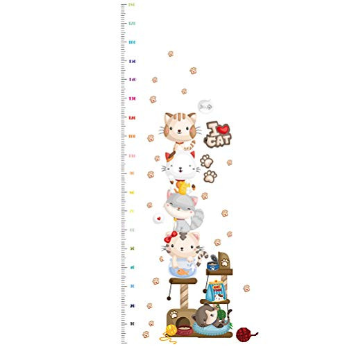 LIOOBO Kid Height Wall Sticker Height Measurement Decal Removable Growth Chart Wall Sticker for Bedroom Livingroom