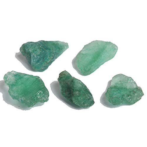 gemhub Green Emerald Healing Crystal - 33.50 Ct Natural Raw Green Emerald - Lot of 5 Pcs Unheated Stones gemhub Green Emerald Healing Crystal - 33.50 Ct Natural Raw Green Emerald - Lot of 5 Pcs Unheated Stones