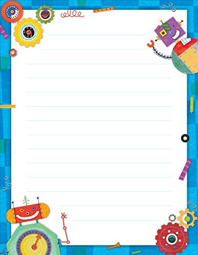 Creative Teaching Press Riveting Robots Lined Poster Chart -1002-