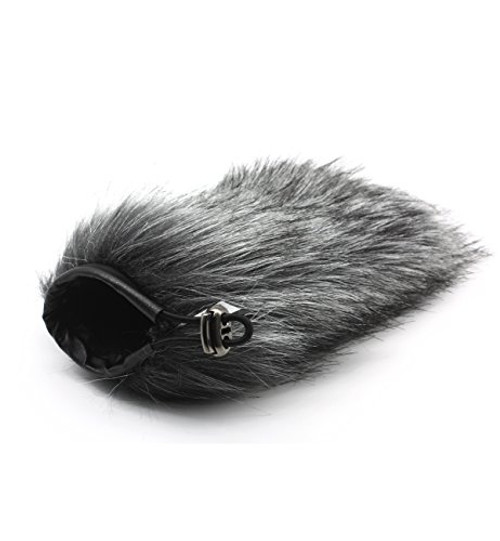 HUANOR HN-17 Outdoor Furry Mic Windscreen Wind Cover Microphone Muff for RODE VIDEOMIC GO Recording Shotgun Recorder