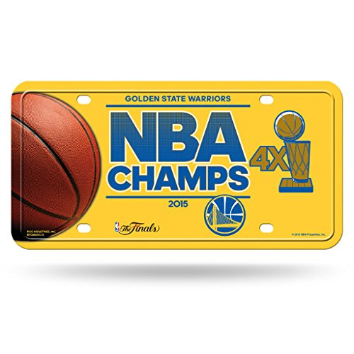 Rico Golden State Warriors Official NBA 12 inch x 6 inch 2015 NBA Finals Champions Metal License Plate by 887063 Rico Golden State Warriors Official NBA 12 inch x 6 inch 2015 NBA Finals Champions Metal License Plate by 887063