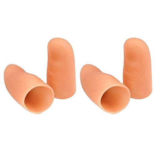 CHUWUJU 2 Pair/4PCS LED Finger Lamp-Thumbs Light-Magic Light up Finger Magic Trick- Fake Finger- Prank Toy Tool for Halloween