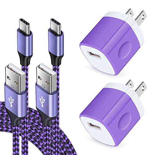 Charging Cable USB C Charger Compatible for Samsung Galaxy S21/S20 FE Plus Note 20 Ultra 5G A71 A51 A21 A11 A31 A01 A10E S10E LG K51 Stylo 6 V60 Moto G G9 Plus 2Pack-Power AdapterPlus3ft Cord-