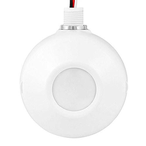 ENERLITES MPC-50H Ceiling Motion Sensor, Passive Infrared PIR Ceiling Sensor, 360 Degree, up to 2800 sq. ft. Coverage, 120-277VAC, Neutral Wire Required, Commercial/Industrial Grade, White