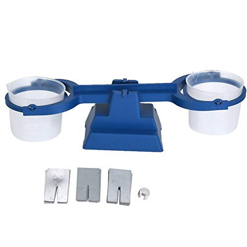 Simple Balance- 200g/1g Student Balance Weighing Scale- for School Mathematical Physics Education- Student Laboratory Equipment Tool- with Weights and Balance Rider-Blue-