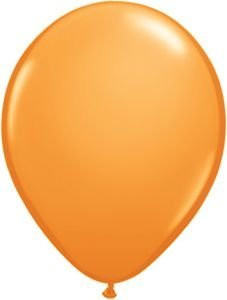 Qualatex 9inch Round Balloons- Orange - Pack of 20
