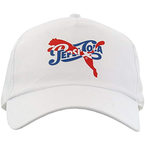 PUMA Mens Pepsi Baseball Cap Ii Casual Baseball-Cap Adjustable Closure - White