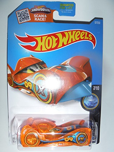 Hot Wheels 2016 X-raycers Cloak and Dagger 17/250 Clear Fluorescent Orange