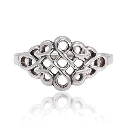 Chuvora 925 Sterling Silver Celtic Infinity Knot Band Ring for Women - Nickel Free- Size 9 Chuvora 925 Sterling Silver Celtic Infinity Knot Band Ring for Women - Nickel Free- Size 9