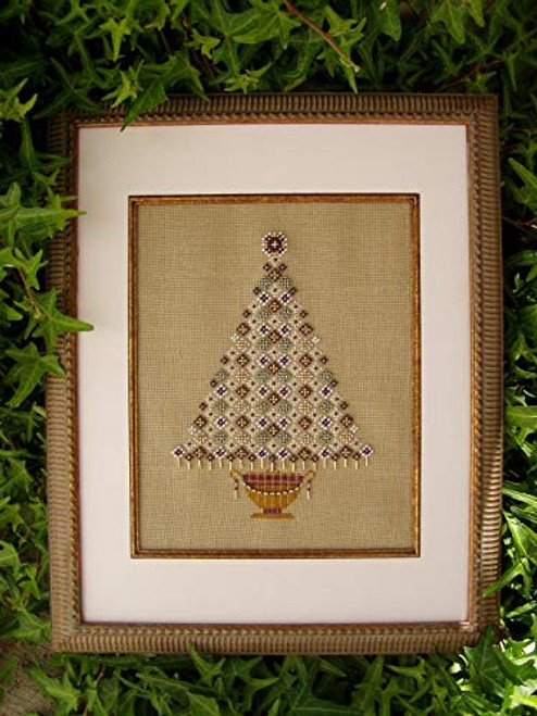 Chart -Printed Pattern ONLY- for Christmas Cross StitchinchYule Treeinch- X Stitch- Counted Embroidery DIY Home Decor