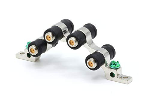 THE CIMPLE CO - 3 GHz High Frequency Ground Block - Quad Port - Weather Seal Boots for Coaxial Cable- Coax F Type approved for Satellite- Antenna- Satellite Dish- DIRECTV- Comcast- CATV
