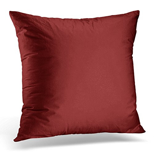 VANMI Throw Pillow Cover Red Solid Burgandy Purple Color Decorative Pillow Case Home Decor Square 20x20 Inches Pillowcase