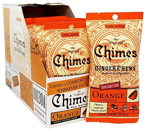 Chimes Ginger Chews 1.5 Oz. - Pack of 3 -Orange-