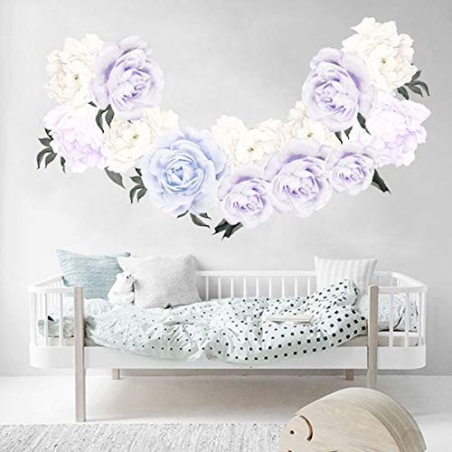Watercolor Flowers Wall Decals Peony Wall Stickers for Living Room- Delicate Peonies Floral Wall Posters Peel and Stick Peonies Art Murals for Bedroom Girls Room Watercolor Flowers Wall Decals Peony Wall Stickers for Living Room- Delicate Peonies Floral Wall Posters Peel and Stick Peonies Art Murals for Bedroom Girls Room