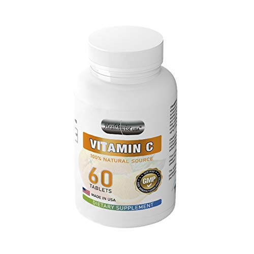 Vitamin C 500 mg 60 Tablets - 100 percent Natural Source - Dietary Supplement Vitamin C 500 mg 60 Tablets - 100 percent Natural Source - Dietary Supplement