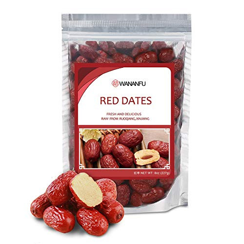 Wananfu - Jujube Red Dates Dried | Red Dates | ?? Healthy Snacks Superfood - 8oz