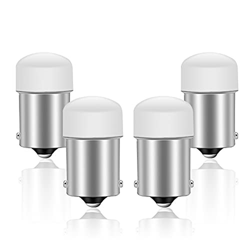 DuaBhoi 1156 Led Bulb Super Bright BA15S 1141 1003 P21W 7506 3497 1073 Replacement for Car RV Camper Motorcycle Brake Stop Parking Reverse Backup Tail Interior Trailer Boat Trunk Lights 4PC White