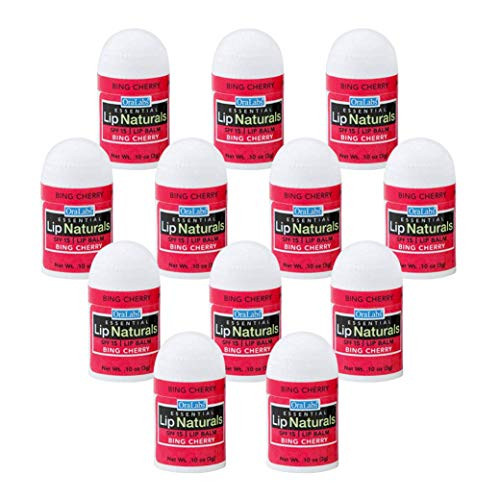 Essential Lip Naturals | Mini Lip Balm - 12 Count -SPF-15- -Bing Cherry-
