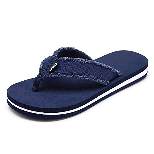 Men's Flip Flops Beach Sandals Lightweight EVA Sole Comfort Thongs-8.5-Blue-