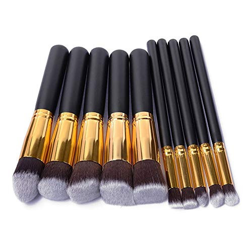 Makeup Brushes Set Synthetic Cosmetics Foundation Powder Concealers Blending Eye Shadows Face Kabuki Makeup Brush Sets -10pcs- Rose Golden- Makeup Brushes Set Synthetic Cosmetics Foundation Powder Concealers Blending Eye Shadows Face Kabuki Makeup Brush Sets -10pcs- Rose Golden-
