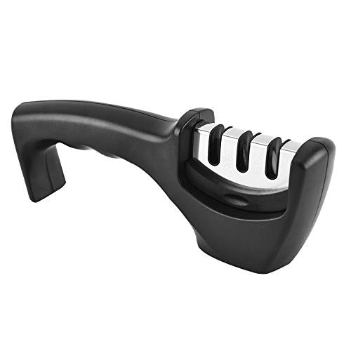 3-Stage Knife Sharpener 2-in-1 Kitchen Knife Accessories Helps Repair- Restore and Polish Blades