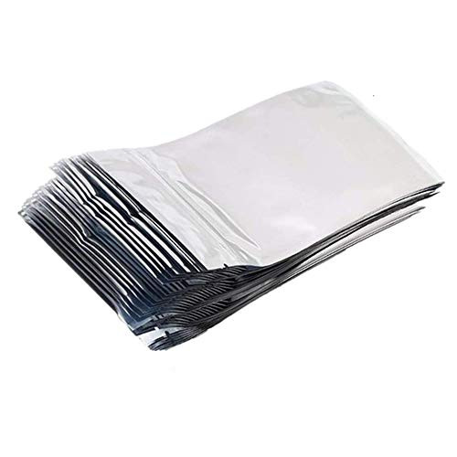 50pcs Resealable Mylar Bags Foil Pouch Bag Flat Mylar Zip Lock Bags Aluminum Foil Packaging Bags Smell Proof Pouch for Food Storage-Silver -4x6 inch- 50pcs Resealable Mylar Bags Foil Pouch Bag Flat Mylar Zip Lock Bags Aluminum Foil Packaging Bags Smell Proof Pouch for Food Storage-Silver -4x6 inch-