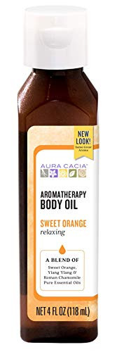 Aura Cacia Relaxing Sweet Orange Aromatherapy Body Oil | 4 fl. oz.