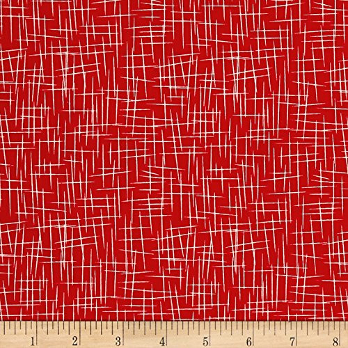 Riley Blake Designs Riley Blake Hash Tag Large Red Fabric by The Yard