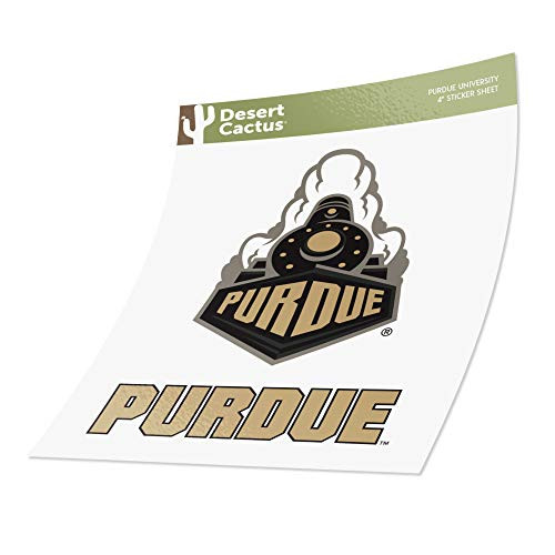 Purdue University Boilmakers Sticker Vinyl Decal Laptop Water Bottle Car Scrapbook -4 Inch Set-