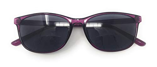Women Bifocal Reading Sunglasses Reader Glasses Cateye Vintage Jackie Style For Men Women -Purple- 2.25- Women Bifocal Reading Sunglasses Reader Glasses Cateye Vintage Jackie Style For Men Women -Purple- 2.25-