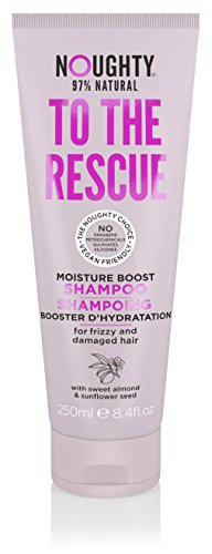 Noughty To The Rescue Moisture Boost Shampoo for Dry- Frizzy and Damaged Hair | Vegan-Friendly 97 percent Natural Sulphate Free Moisturizing Shampoo | 250 ml / 8.4 fl oz