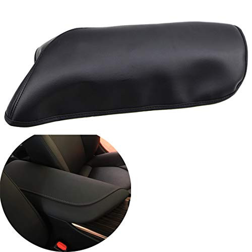 HRCHCG Car Armrest Box Cover Armrest Center Console for Toyota Camry 2018 2019 -Black Stitches-